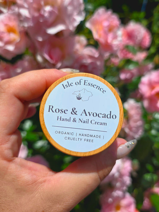Organic Rose & Avocado Hand & Nail Cream