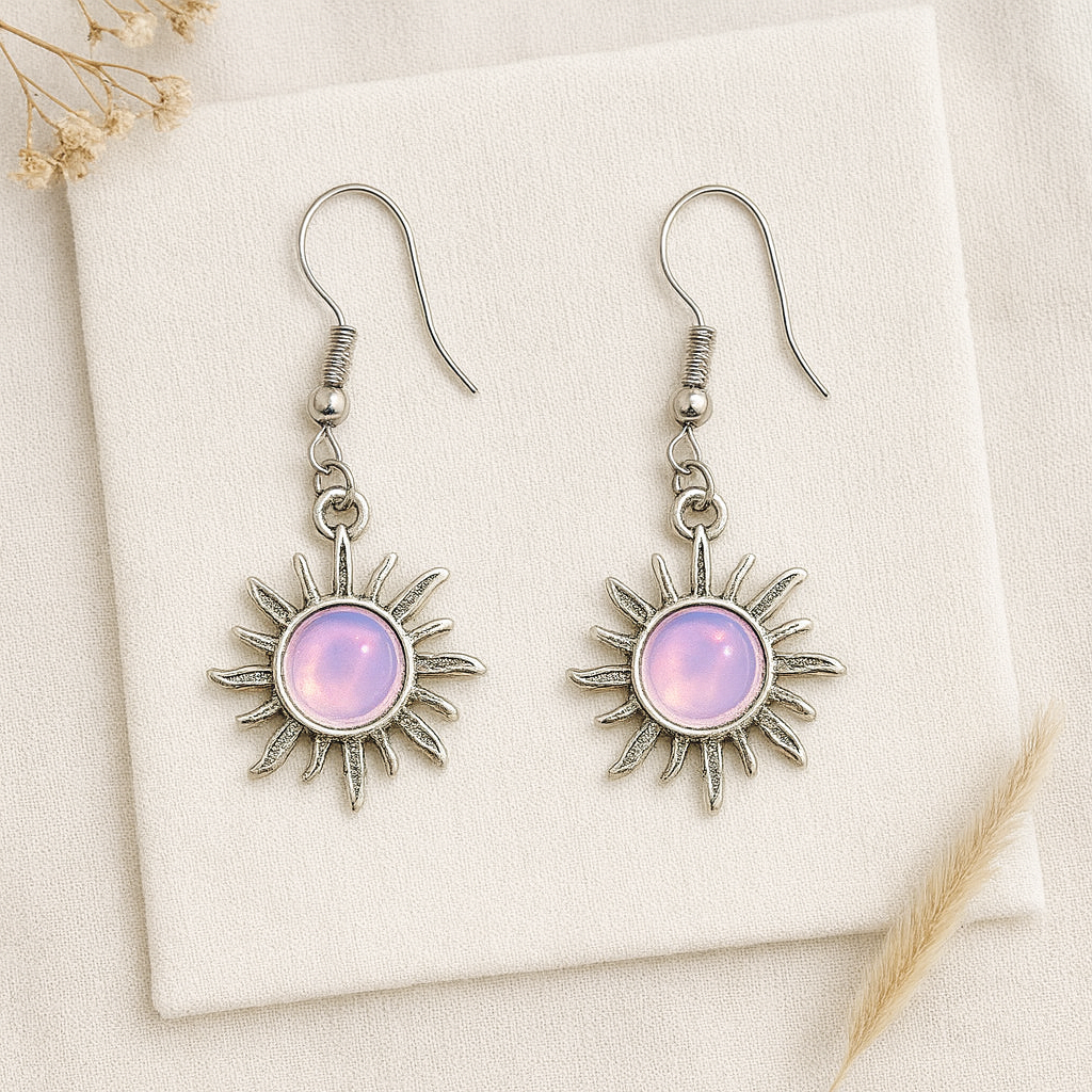 Opal Sun Earrings