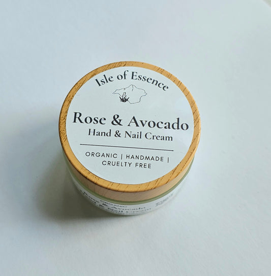 Organic Rose & Avocado Hand & Nail Cream
