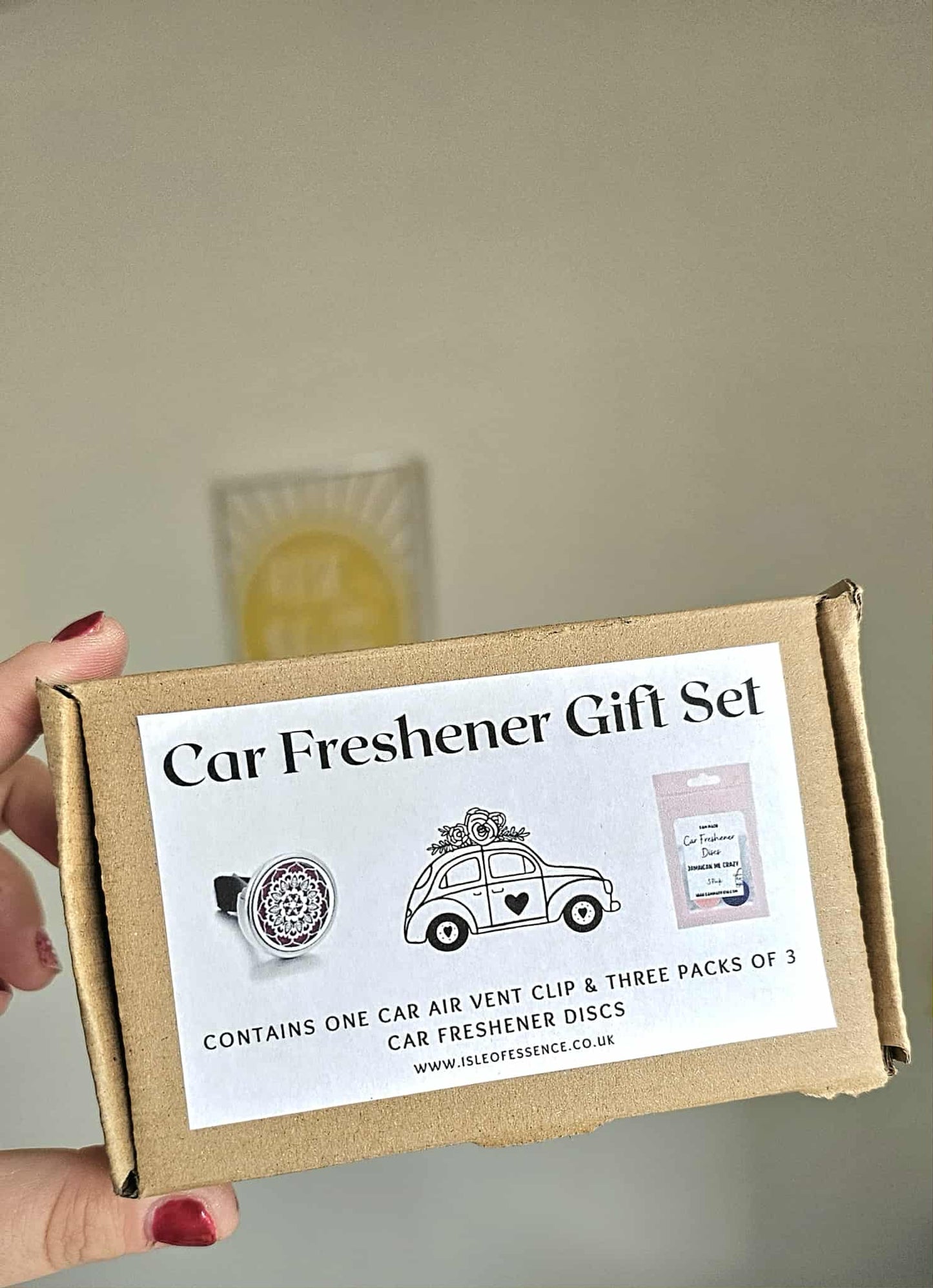 Car Freshener Gift Set – Vent Clip + 3 x 3 Packs