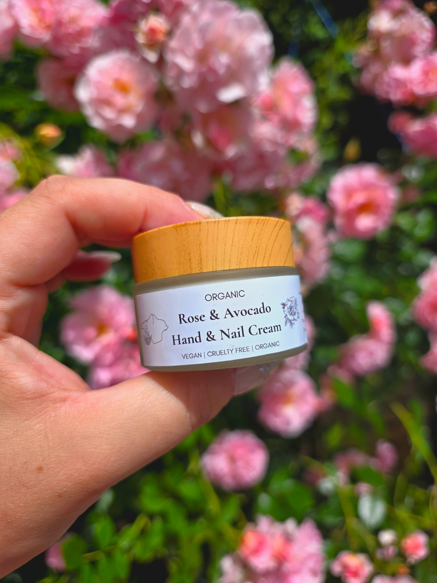 Organic Rose & Avocado Hand & Nail Cream