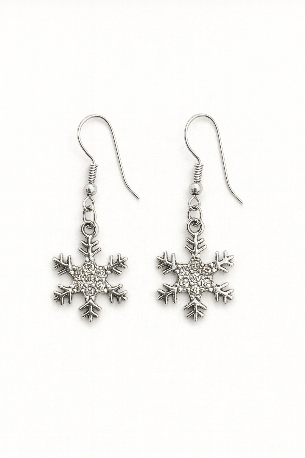 Silver Snowflake Earrings